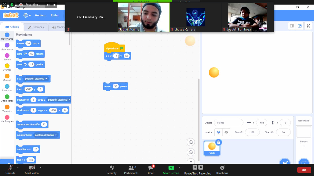 CR Ciencia y Robótica Programación